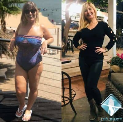 אישה עשתה את דיאטת דש והתוצאות לא איחרו לבוא תמונת לפני ואחרי